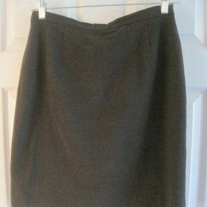 THE LIMITED DARK GRAY WOOL BLEND PENCIL SKIRT 12 $69.50